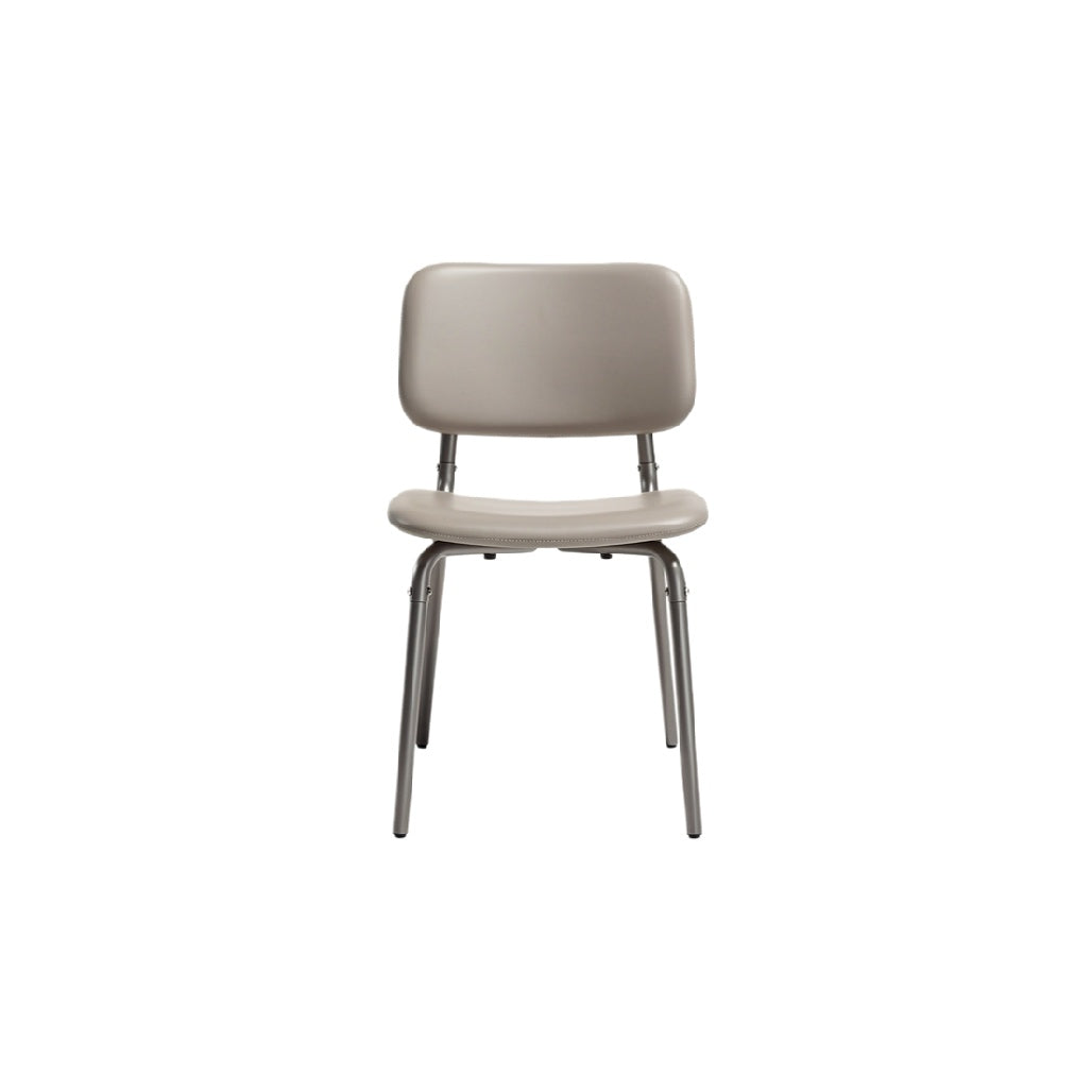 Modern Minimalist Dining Chair with Metal Frame